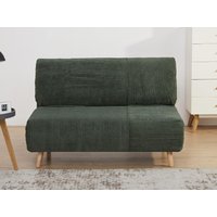 Schlafsofa 2-Sitzer - Cord - Dunkelgrün - PALULA von Vente-unique