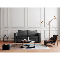 Schlafsofa mit Matratze 3-Sitzer - Cord - Anthrazit - Liegefläche 140 cm - Matratze 14 cm - LORETO Schlafsofa mit Matratze 3-Sitzer - Cord - Anthrazit - Liegefläche 140 cm - Matratze 14 cm - LORETO von Vente-unique