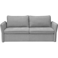 Schlafsofa mit Matratze 3-Sitzer - Stoff - Grau - Liegefläche 140 cm - CELTARI von Vente-unique