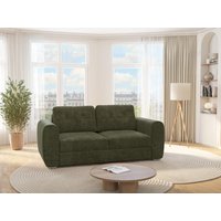 Schlafsofa mit Matratze 3-Sitzer - Stoff - Grün - Liegefläche 140 cm - Matratze 22 cm - BOLIPO Schlafsofa mit Matratze 3-Sitzer - Stoff - Grün - Liegefläche 140 cm - Matratze 22 cm - BOLIPO von Vente-unique