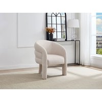 Sessel - Stoff - Beige strukturiert - ZELUVA Sessel - Stoff - Beige strukturiert - ZELUVA von Vente-unique