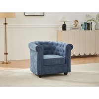 Sessel - Stoff - Blau - CHESTERFIELD von Vente-unique