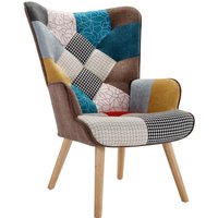 Sessel - Stoff - Patchwork - VATELY von Vente-unique