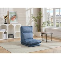 Sessel mit einstellbarer Schlaffunktion - melierter Stoff - Blau - MURTERA von Vente-unique