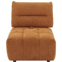 Sessel mit verstellbarer Rückenlehne - Strukturstoff - Terracotta - APOLIU Sessel mit verstellbarer Rückenlehne - Strukturstoff - Terracotta - APOLIU von Vente-unique