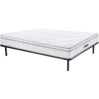 Set aus Lattenrost + Federkernmatratze Memory Schaum - 140 x 190 cm - Stärke 20 cm - 3 Zonen - WOLKENTANZ von YSMÉE Set aus Lattenrost + Federkernmatratze Memory Schaum - 140 x 190 cm - Stärke 20 cm - 3 Zonen - WOLKENTANZ von YSMÉE von Vente-unique