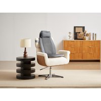 Shiatsu-Massagesitzauflage - Kunstleder - Grau - APASIA von Vente-unique