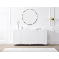 Sideboard mit 4 Türen - MDF - Weiß - YELDINIA von Vente-unique