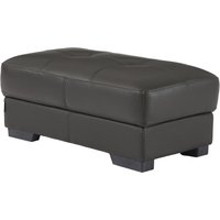 Sitzhocker Leder - Schwarz - METROPOLITAN II von Vente-unique