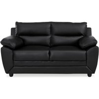 Sofa 2-Sitzer - Kunstleder - Schwarz - MANOA von Vente-unique