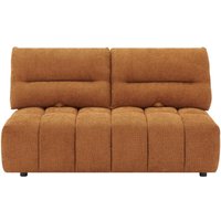 Sofa 2-Sitzer mit verstellbarer Rückenlehne - Strukturstoff - Terracotta - APOLIU Sofa 2-Sitzer mit verstellbarer Rückenlehne - Strukturstoff - Terracotta - APOLIU von Vente-unique