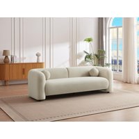 Sofa 3-Sitzer - Samt - Beige - OVOTAS von Vente-unique