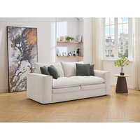 Sofa 3-Sitzer - Stoff - Beige - PORALO Sofa 3-Sitzer - Stoff - Beige - PORALO von Vente-unique