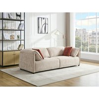 Sofa 3-Sitzer - Strukturstoff - Beige - LOUSOPA von Maison Céphy Sofa 3-Sitzer - Strukturstoff - Beige - LOUSOPA von Maison Céphy von Vente-unique