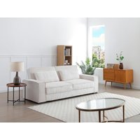 Sofa 3-Sitzer mit Schlaffunktion - Cord - Beige - FINORO Sofa 3-Sitzer mit Schlaffunktion - Cord - Beige - FINORO von Vente-unique