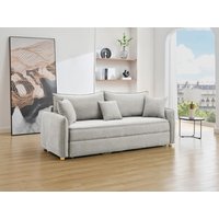 Sofa mit Schlaffunktion 3-Sitzer - Sitzfläche mit Memory Schaum - Stoff - Grau - TORNOLO Sofa mit Schlaffunktion 3-Sitzer - Sitzfläche mit Memory Schaum - Stoff - Grau - TORNOLO von Vente-unique