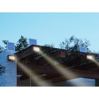 Solar-Leuchte mit separatem Panel - zum Abringen an der Wand oder Aufstellen - 1800 Lumen - CLARTO von Vente-unique