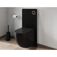 Sparset - Wand-WC mit dekorativem Trägergestell - Schwarz matt - JAVOINE von Vente-unique