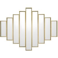 Spiegel symmetrisch Art Déco - 90 x 120 cm - Metall - Goldfarben - GALICE von Vente-unique