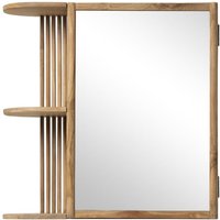 Spiegelschrank Bad mit Ablagen - Teakholz - Naturfarben - CIMAHI von Vente-unique