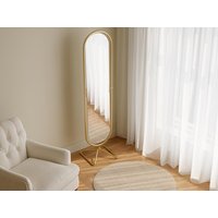 Standspiegel drehbar - Metall - 45 x 171 cm - Goldfarben - ASATU von Vente-unique