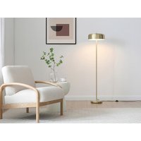 Stehlampe Pilzform – gebürstetes Messing – Ø 35 x H 150 cm – CATAVI von Vente-unique