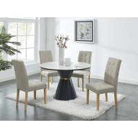 Stuhl 2er-Set - Stoff & Holz - Beige - VILLOSA Stuhl 2er-Set - Stoff & Holz - Beige - VILLOSA von Vente-unique