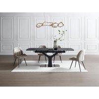 Stuhl 2er-Set - Stoff & Metall - Taupe - LIONIZA von Maison Céphy Stuhl 2er-Set - Stoff & Metall - Taupe - LIONIZA von Maison Céphy von Vente-unique