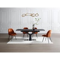 Stuhl 2er-Set - Stoff & Metall - Terracotta - LIONIZA von Maison Céphy Stuhl 2er-Set - Stoff & Metall - Terracotta - LIONIZA von Maison Céphy von Vente-unique