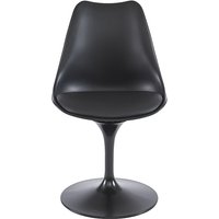 Stuhl - Polypropylen, Kunstleder & Metall - Schwarz - XAFY von Vente-unique