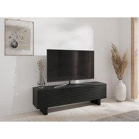 TV-Möbel mit 2 Türen - MDF - 150 cm - Schwarz - LUDIMA von Vente-unique