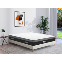 Taschenfederkernmatratze - 160 x 200 cm - Hybridmatratze - Memory Schaum - 7 Zonen - Härtegrad 3 - Stärke 25 cm - AMARANTE von NATUREA von Vente-unique