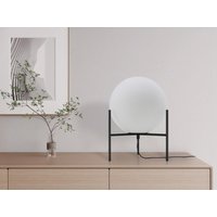 Tischleuchte Globus auf Füßen - 25 x 35 cm - Schwarz & Weiß - BARLOW von Vente-unique