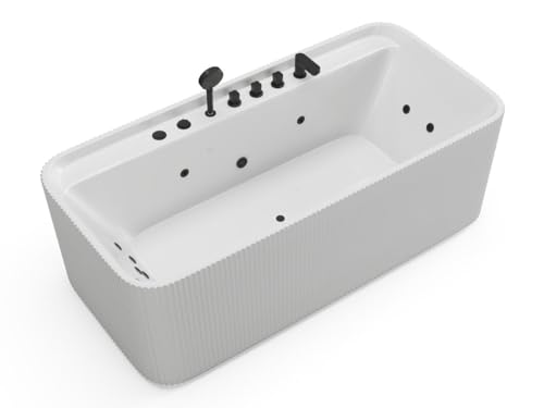 Vente-unique-Badewanne - gerippt - Weiß - 265 l - 170 x 80 x 58 cm - SIZORA Vente-unique-Badewanne - gerippt - Weiß - 265 l - 170 x 80 x 58 cm - SIZORA von Vente-unique