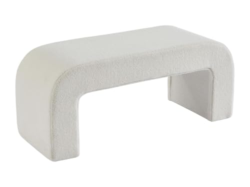 Vente-unique-Bank - Bouclé-Stoff - Weiß - CALVELO von Vente-unique