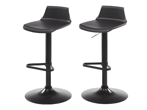 Vente-unique-Barhocker 2er-Set höhenverstellbar - Polypropylen - Schwarz - CALAS Vente-unique-Barhocker 2er-Set höhenverstellbar - Polypropylen - Schwarz - CALAS von Vente-unique