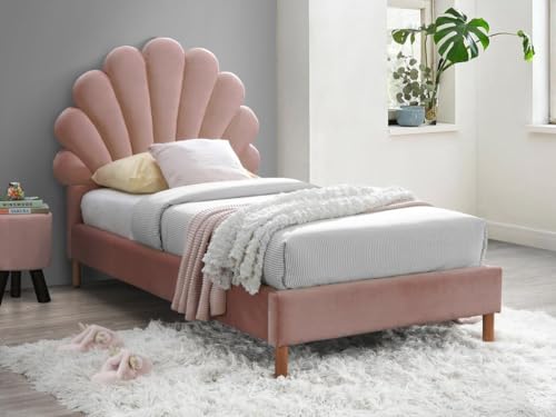 Vente-unique-Bett Muschelbett - 90 x 190 cm - Samt - Rosa - Moana Vente-unique-Bett Muschelbett - 90 x 190 cm - Samt - Rosa - Moana von Vente-unique