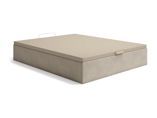 Vente-unique-Bettgestell mit Bettkasten - 160 x 200 cm - Stoff - Beige - CENOVAS von YSMÉE von Vente-unique