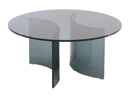 Vente-unique-Couchtisch - Sicherheitsglas - Anthrazit - OKLAMA von Vente-unique
