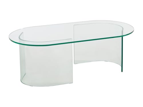Vente-unique-Couchtisch - gebogenes Sicherheitsglas - Transparent - NIZWA von Vente-unique