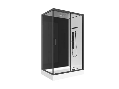 Vente-unique-Duschkabine mit Hydromassage - Beidseitige Installation - 110 x 80 x 215 cm - FOMIRA von Vente-unique