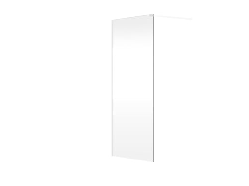 Vente-unique-Duschtrennwand Seitenwand italienische Dusche - 120 x 200 cm - Weiß matt - DAREN von Vente-unique