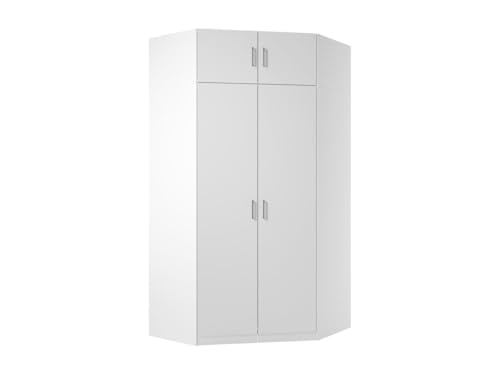 Vente-unique-Eckkleiderschrank mit 2 Türen + Aufsatz - 117 cm - Weiß - BELOMY Vente-unique-Eckkleiderschrank mit 2 Türen + Aufsatz - 117 cm - Weiß - BELOMY von Vente-unique