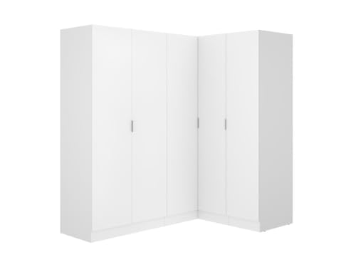 Vente-unique-Eckkleiderschrank mit 5 Türen - 173 cm - Weiß - LISTOWEL Vente-unique-Eckkleiderschrank mit 5 Türen - 173 cm - Weiß - LISTOWEL von Vente-unique