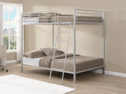 Vente-unique-Etagenbett + Matratze - 2 x 140 x 190 cm - Silberfarben - Gemini III Vente-unique-Etagenbett + Matratze - 2 x 140 x 190 cm - Silberfarben - Gemini III von Vente-unique