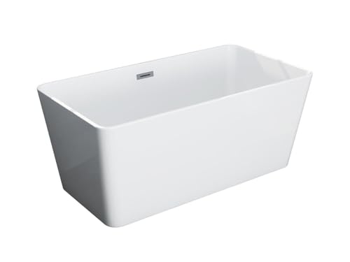 Vente-unique-Feistehende Badewanne rechteckig - Acryl - 197 L - 130 x 70 x 55 cm - Weiß - SPICARA Vente-unique-Feistehende Badewanne rechteckig - Acryl - 197 L - 130 x 70 x 55 cm - Weiß - SPICARA von Vente-unique