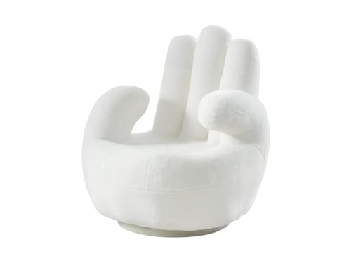 Vente-unique-Fingersessel drehbar - Kunstpelz - Weiß - Catchy Vente-unique-Fingersessel drehbar - Kunstpelz - Weiß - Catchy von Vente-unique