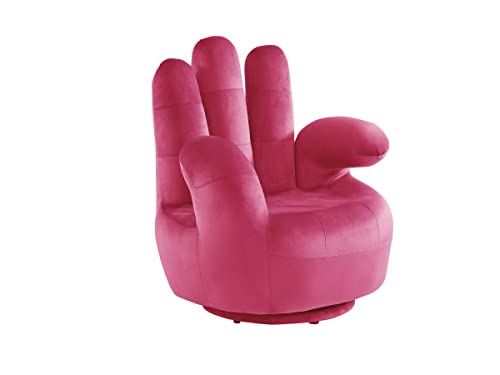Vente-unique-Fingersessel drehbar - Samt - Fuchsia - Catchy von Vente-unique