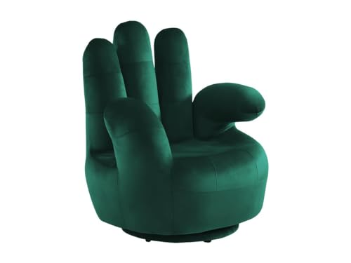 Vente-unique-Fingersessel drehbar - Samt - Tannengrün - Catchy von Vente-unique