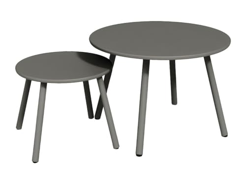 Vente-unique Garten Beistelltisch 2er-Set - Metall - Dunkelgrau - MIRMANDE Vente-unique Garten Beistelltisch 2er-Set - Metall - Dunkelgrau - MIRMANDE von Vente-unique
